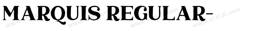 Marquis Regular字体转换
